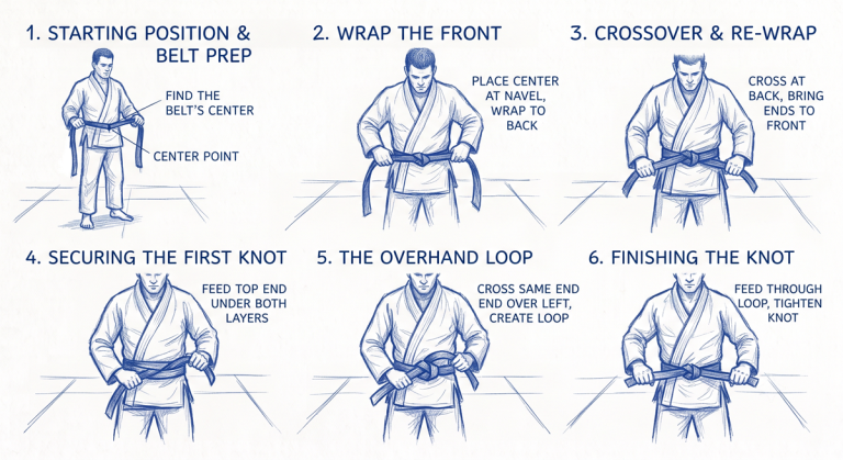 How to Tie a Gi Belt - step by step